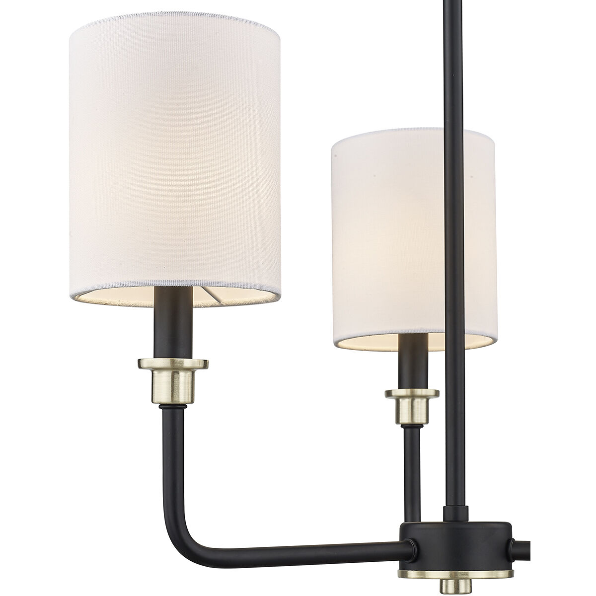 Chelsea 3 Light 21 inch Matte Black/Modern Gold Chandelier Ceiling Light